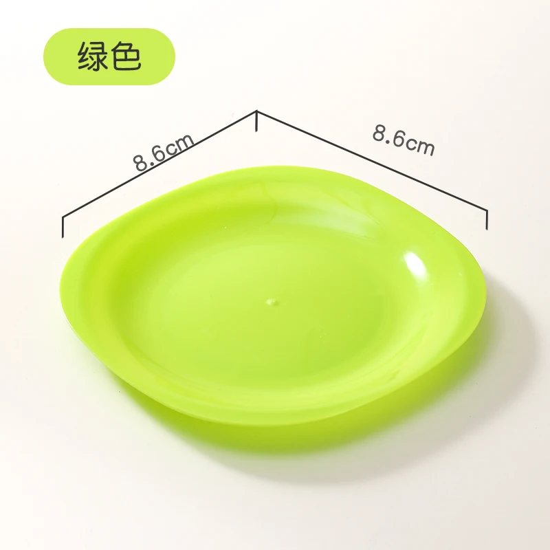 Plastic Wedding Party Snack Candy Salad Promotional Gift Square Plates For Holiday