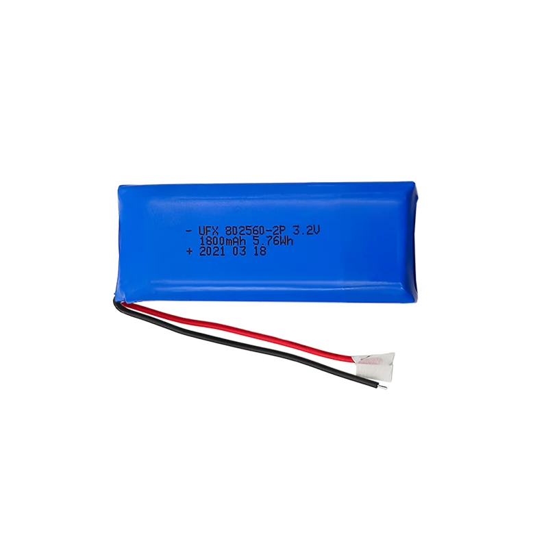China Lipo Cell Factory Wholesale High Quality Massager Battery UFX 802560-2P 1800mAh 3.7V Lipo Battery Pack