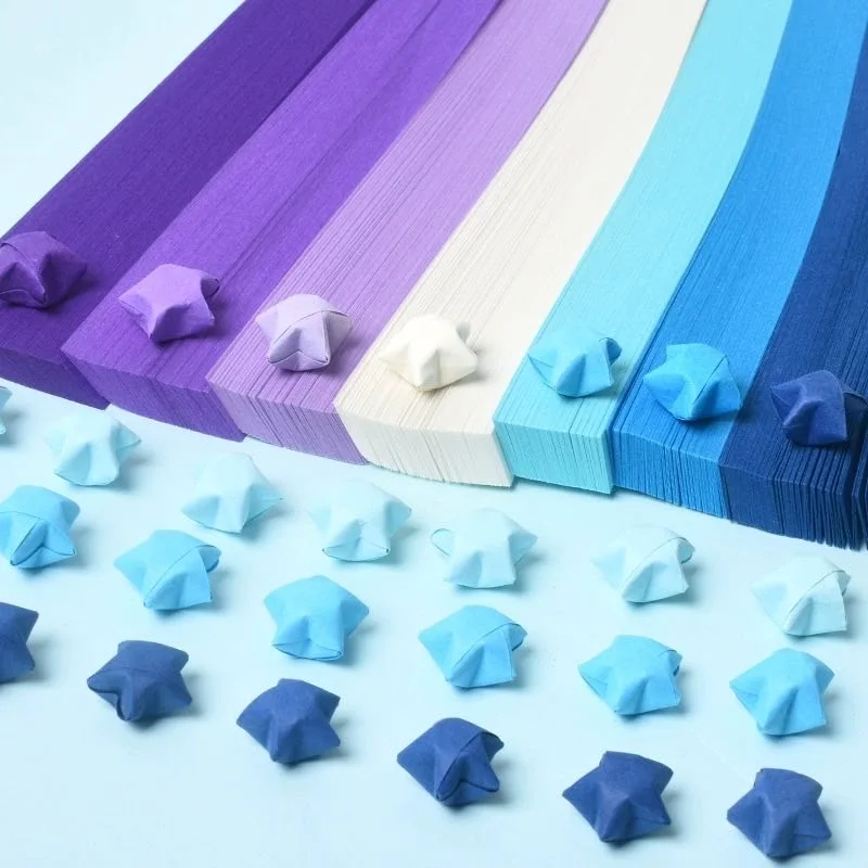 Uncoated Crepe Paper Kaolinite 27 color paper pentagrams in stock