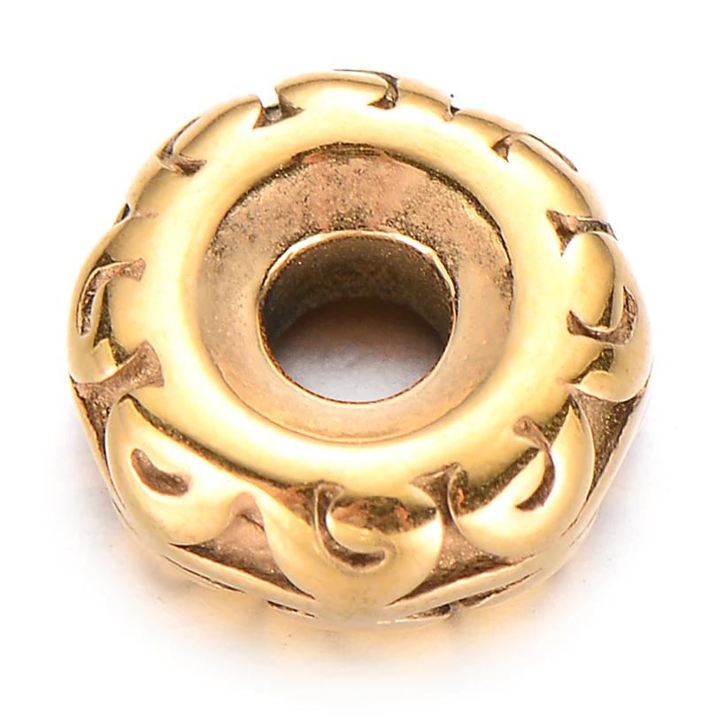 Bulk Wholesale Stainless Steel Loose Beads 10MM DIY Round Spacer Beads Charms for Bracelet Necklace Jewelry Making