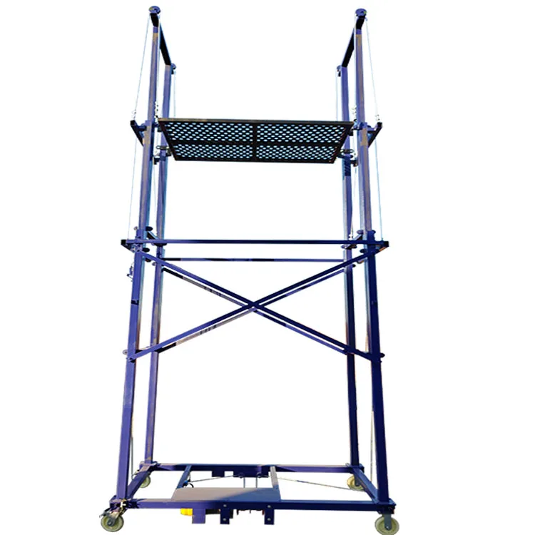 2-8m Remote control foldable mobile electric lifting scaffold platforms