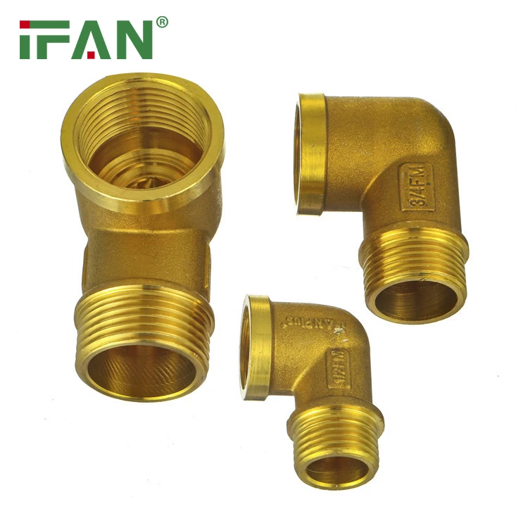 IFAN Factory Manufacture High Quality Brass Fttings Size 1/2 Inch Brass Fttings For Water