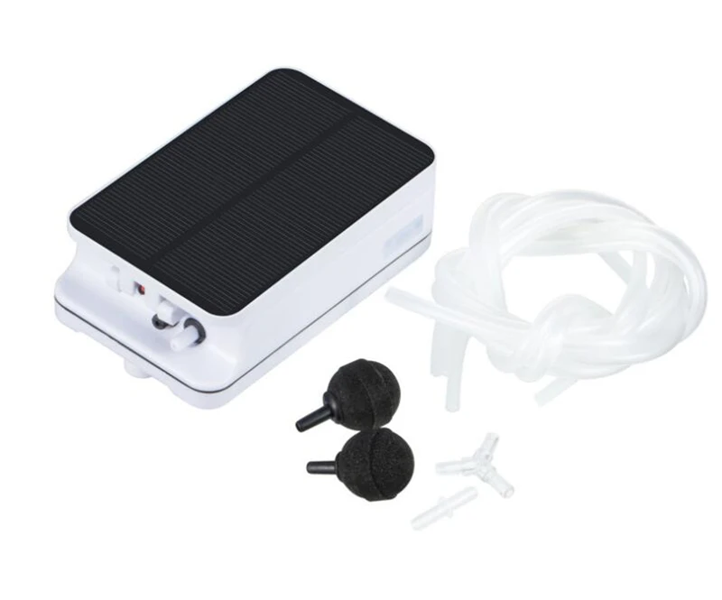 Aquarium Air Pump Fish Tank Mini Aerator Oxygen Pump Double Outlet Air Pump 2 Air stones/2M Silicone Tubes