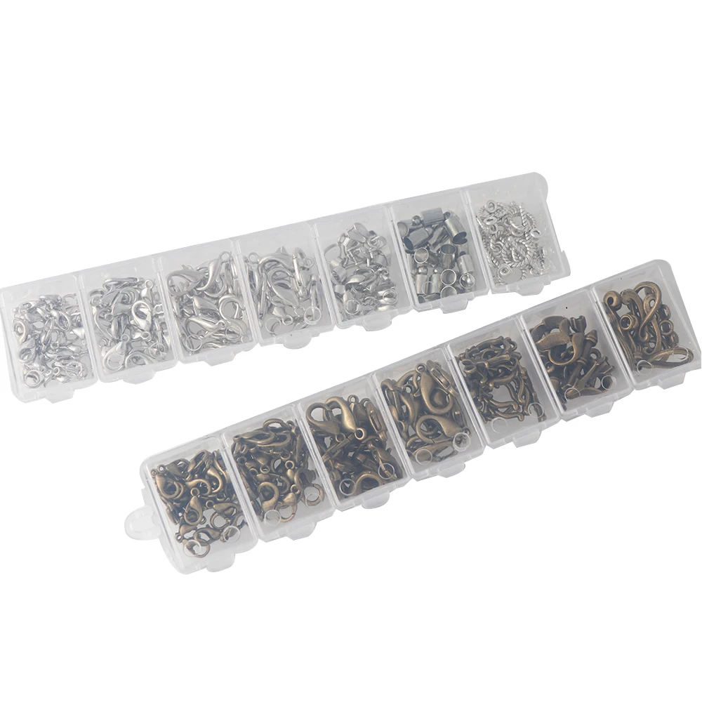 Mix 7 Styles White K Ancient green OT Buckle Copper Code Pendant Hook Lobster Buckle Jewelry Accessories & Findings