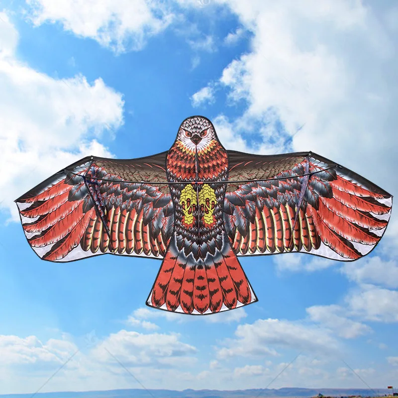 Youlun Wholesale 1.2m and 1.6 Meter Big Size Flat Animal Flying Birds Shaped Eagle Kite For Adults and Children