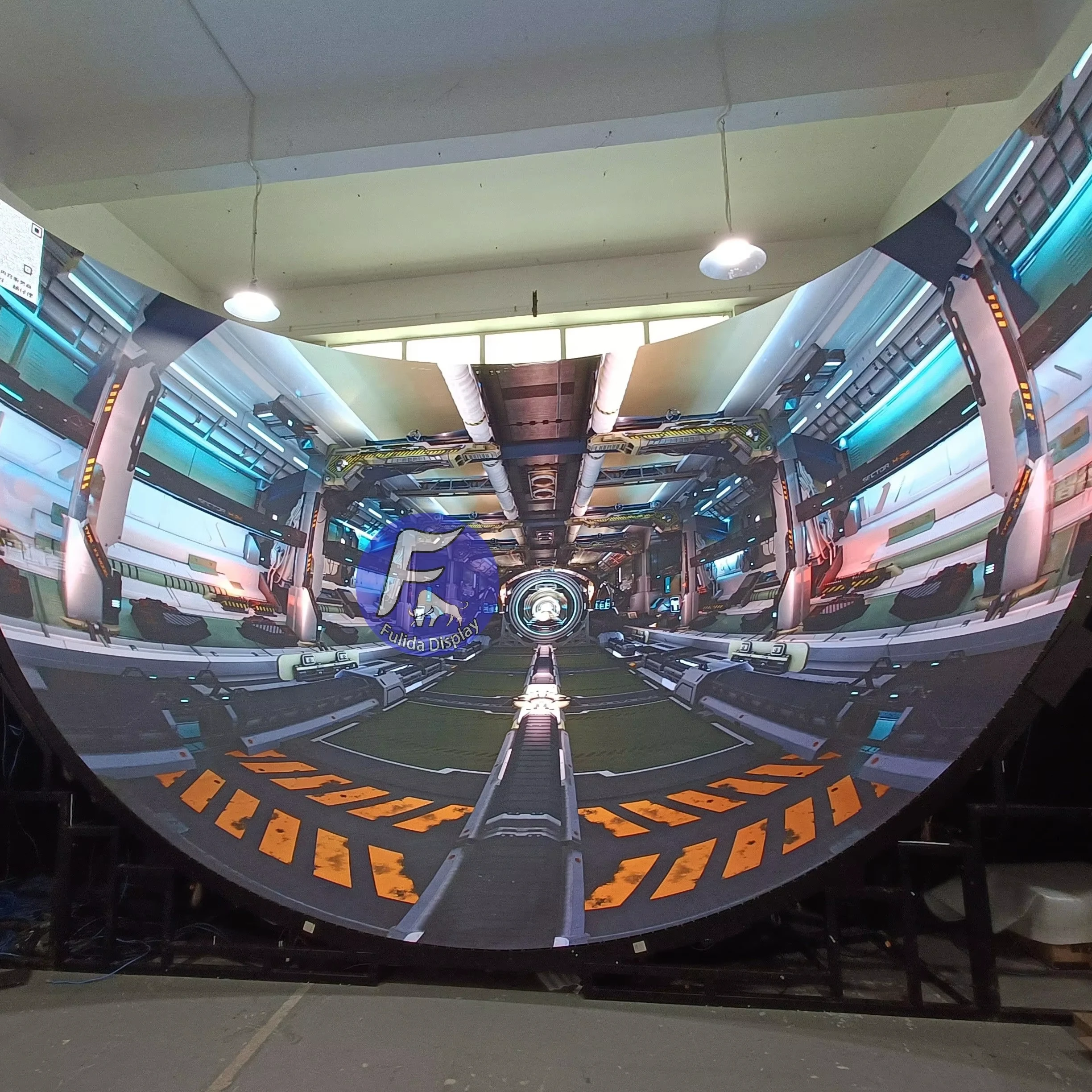 4D video wall virtual Digital Signage immersive experience LED display led screen flexible P0.9 P1 P1.2 P1.5 P1.8 popular 2025