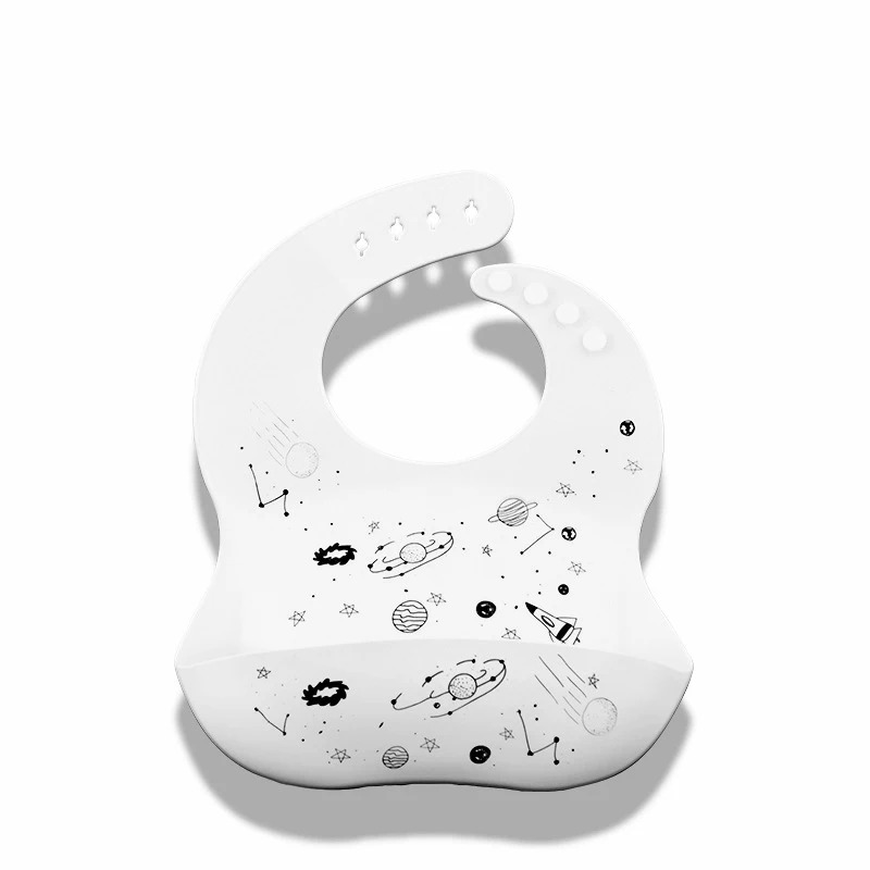 
Fashionable silicon Baby Bib Waterproof Infant Bibs Newborn Feeding Cloth Toddle Boys Girls Adjustable Different Styles of Bibs 