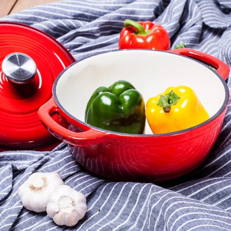 cast iron enamel dutch oven