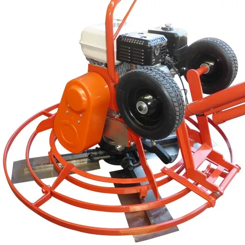 Neat Fast Moving Concrete Leveling Trowel Machine 36 Inch Power Trowel With Trolley Wheel