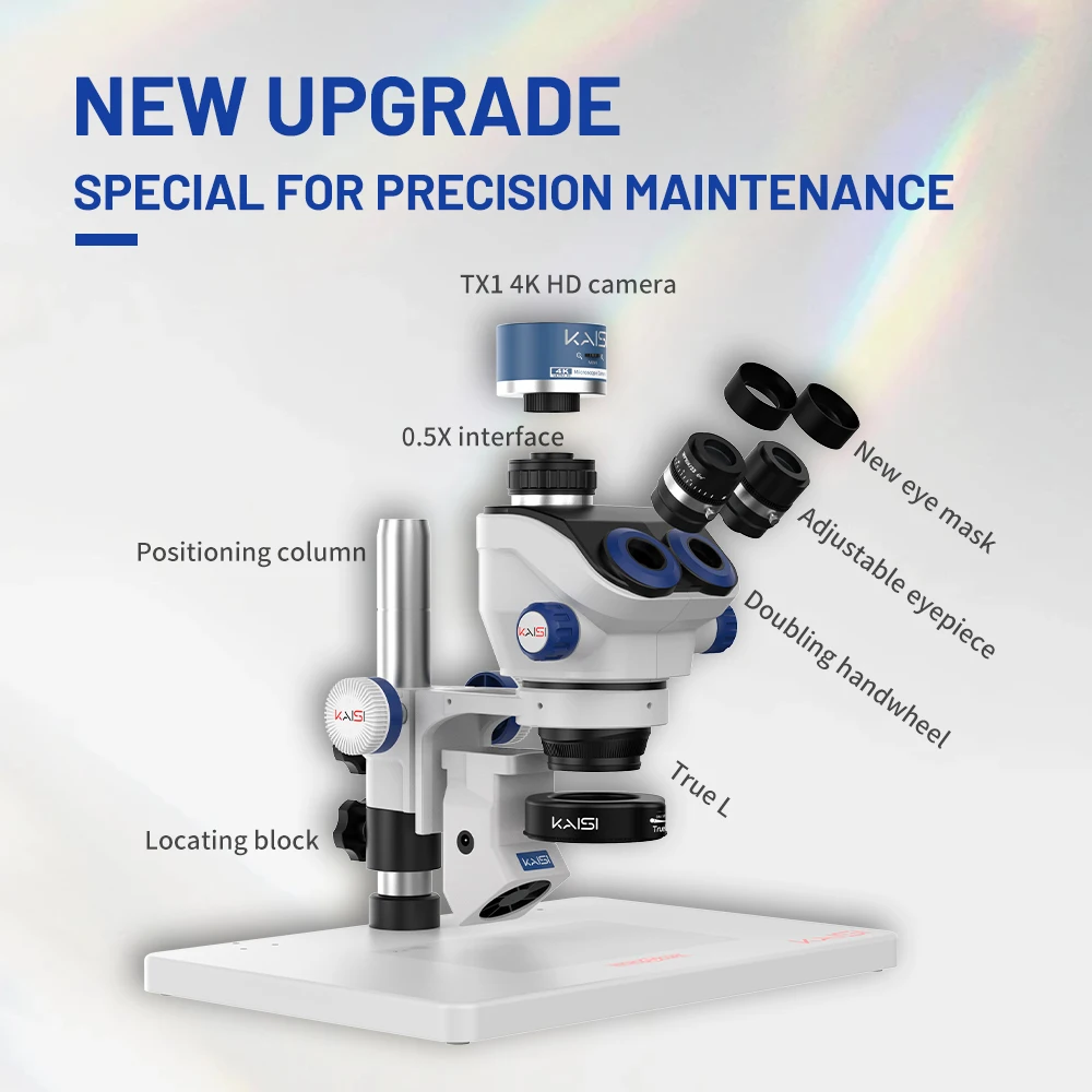 Микроскоп Kaisi TX-350E V1.3 микроскопический микроскоп стерео Тринокулярный стереоскопический обнаружение ювелирных изделий зум