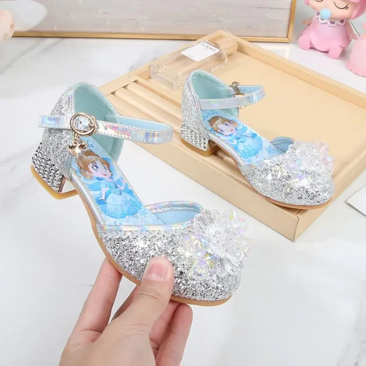
Professional new tendon soles non slip not tiring feet crystal decoration girls sandals 