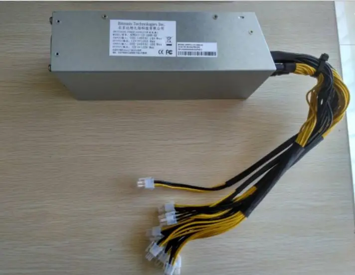 Блок питания для майнинга биткоинов antminer APW3 ++ PSU 1600 Вт 1800 S9 Z9 Z11 Z15 A10 блок оборудование