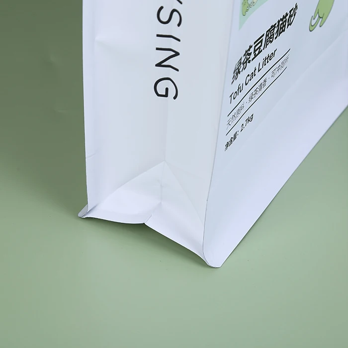 2023 hot sale zipper packing bag eight side seal food packaging bag stand seal food packaging bag