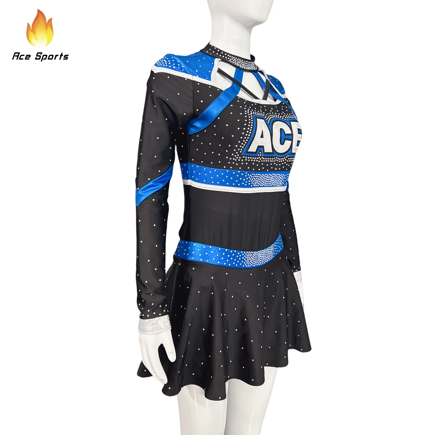 Ace Sports Custom Sublimation hot Sales latest design Comfortable wholesale custom School Cheer leader Uniforms