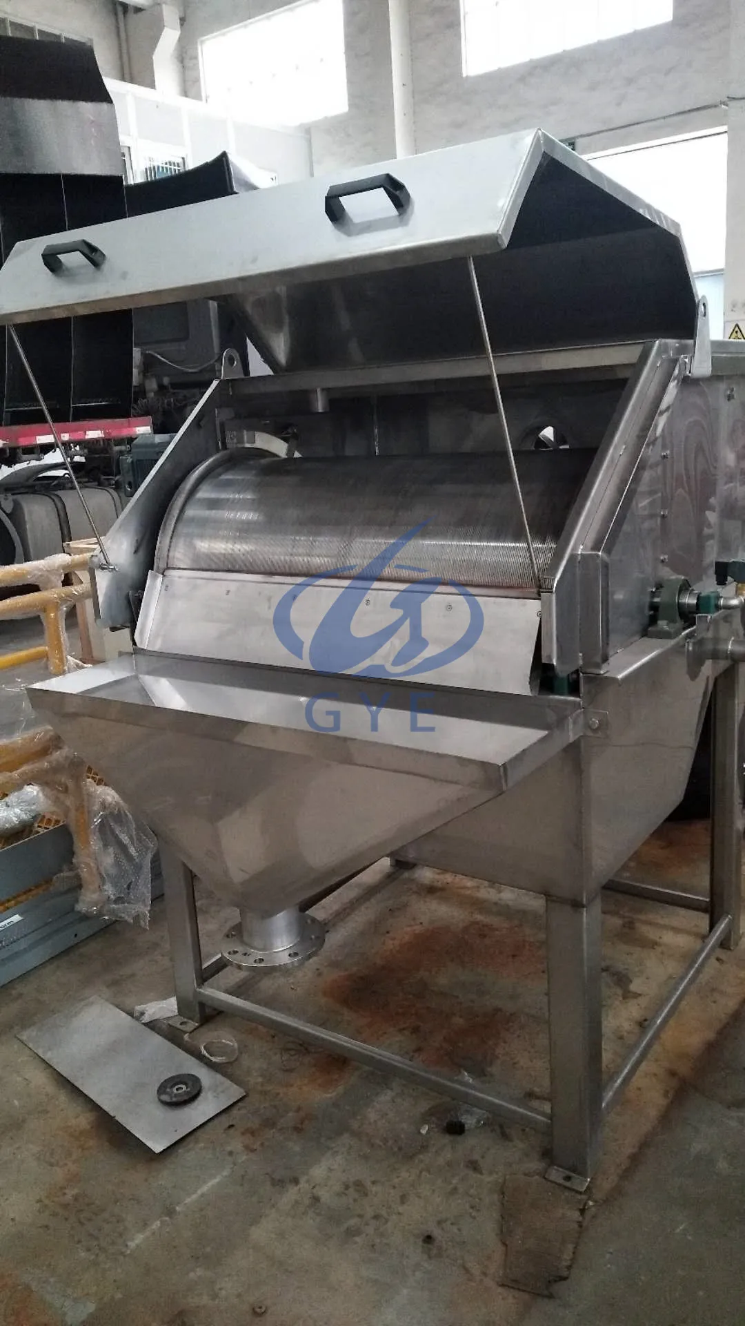 industrial screens continuous running rotary drum sieve waste water filter equipment