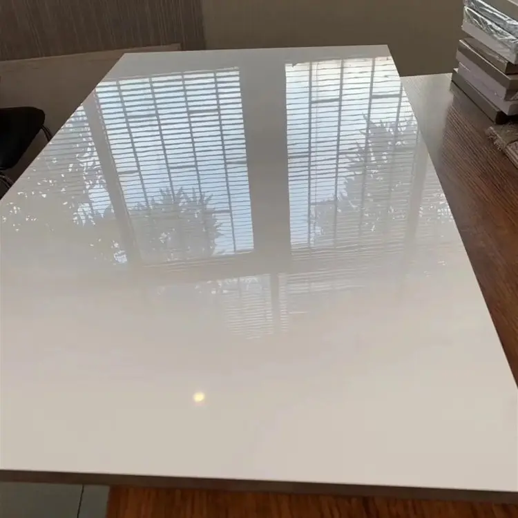 Hot Design HIGH GLOSSY UV Board White Melamine chipboard Melamine Particle Board