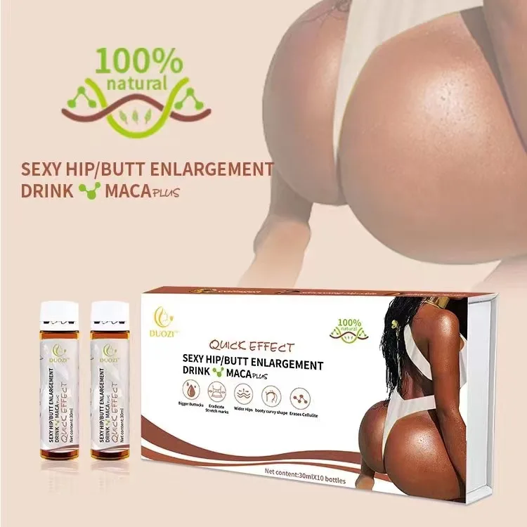 DUOZI Herbal Hips Enlargement Drink 100% Natural Big Butt Gummies Enhancement butt booster Big Firmed maca Hip Butt drink