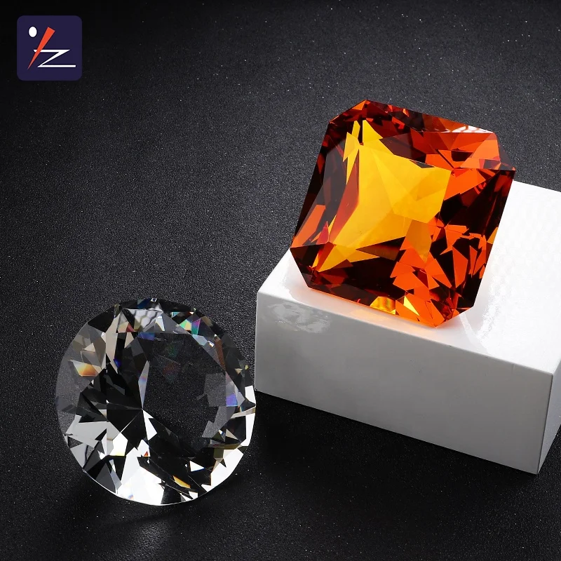Wholesale Best price decorative crystal  diamond paperweight crystal large glass diamond