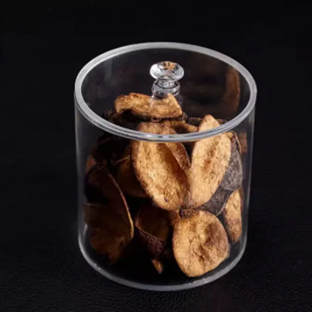 Customized Transparent Acrylic Cylinder Tube Container with Lid