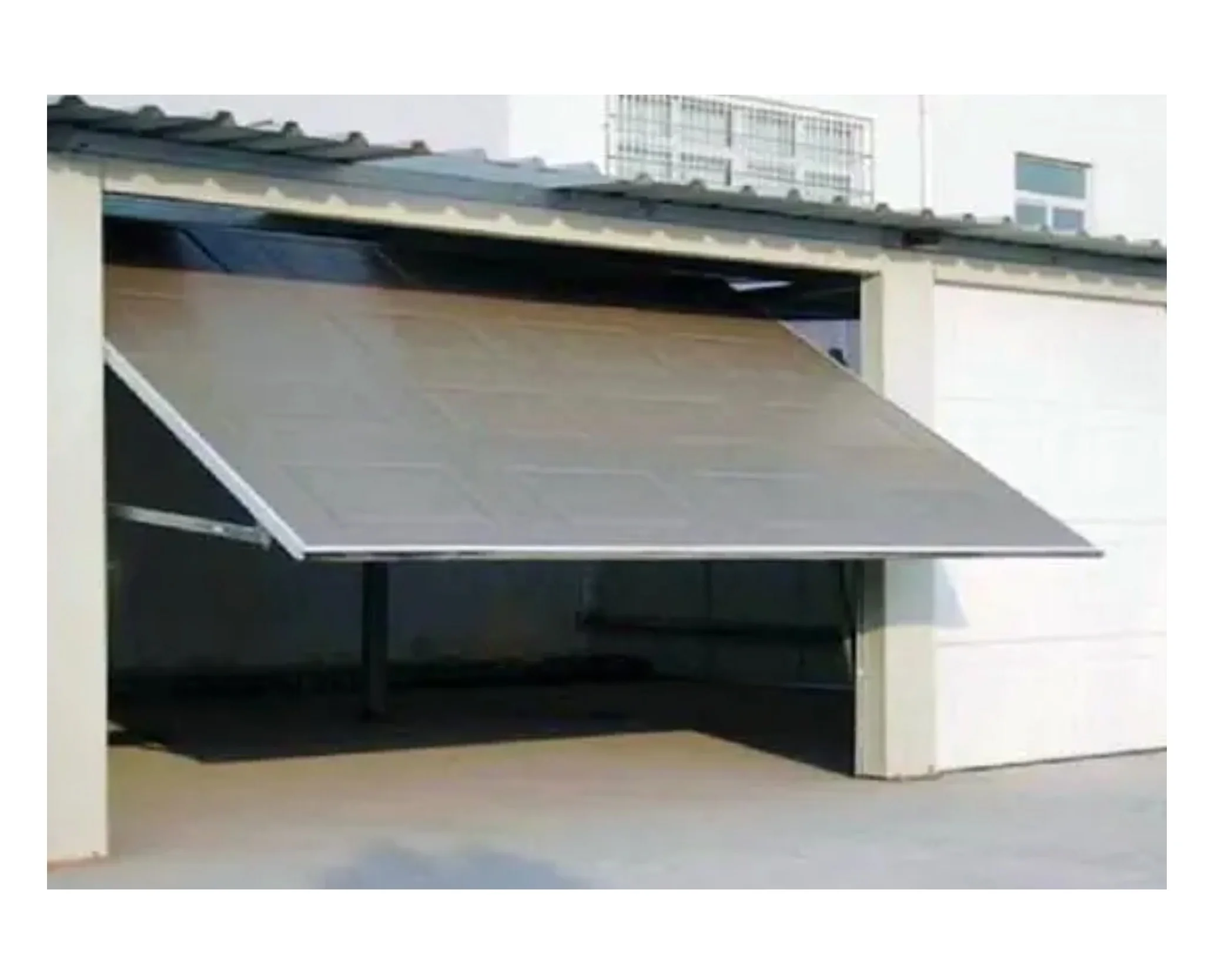 New American Modern 8x7 One Section Garage Doors Custom Overhead Aluminum Sliding 9x8 Garage Door with Glass Windows Design