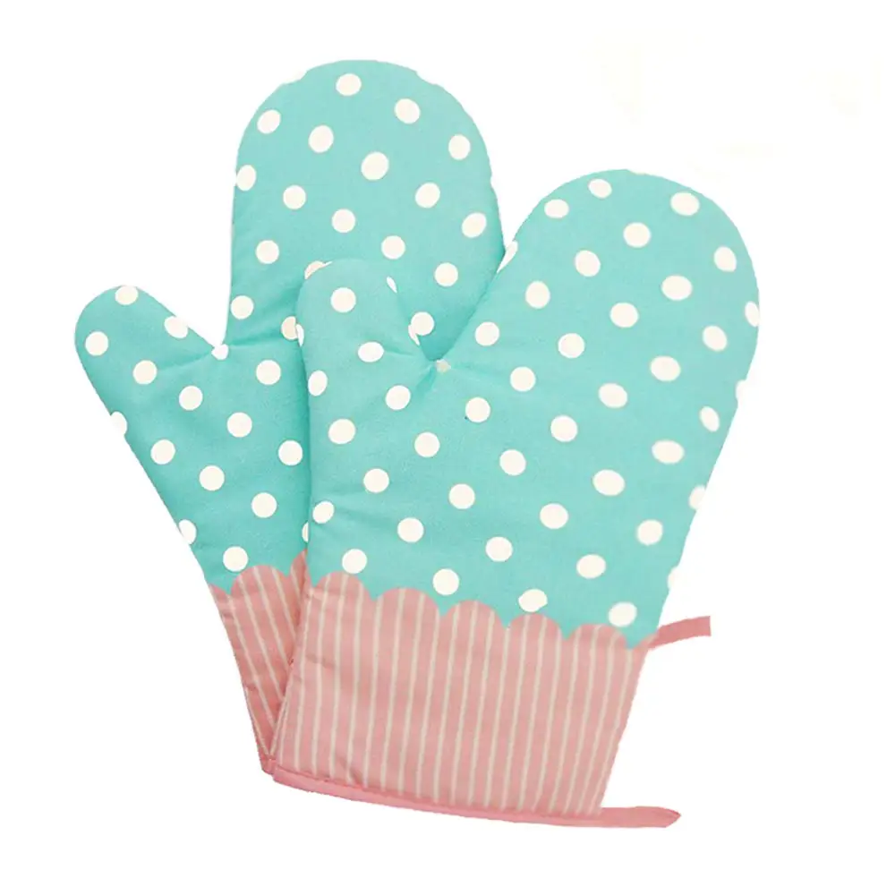 Hign temperature BBQ heat resistant oven mitts and potholders set
