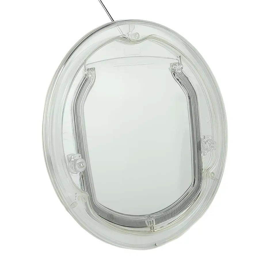 Круглая прозрачная дверца для домашних животных кошек и маленьких собак с 4-сторонним замком комплект вкладышей лучше всего подходит экранного