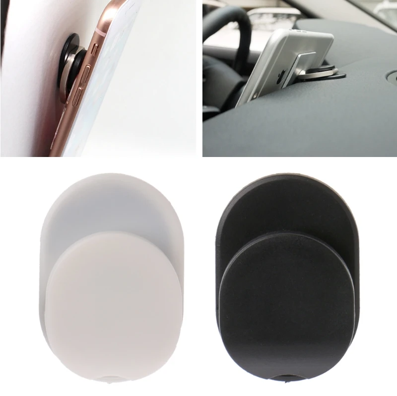 
Car Mount Sticky Holder Hook For 360 degree Rotation Finger Ring Mobile Phone Stand 