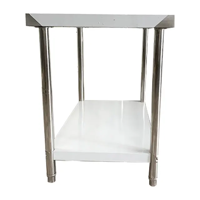 Hot Selling Good Quality Countertop Butcher Block Prep Table With Stainless Steel Frame