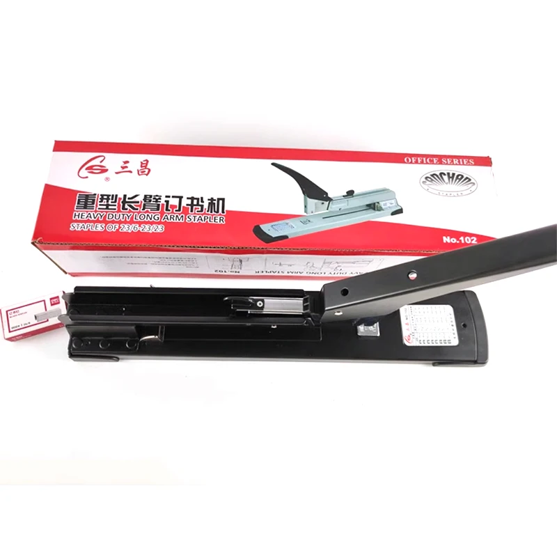 200 sheets long arm reach heavy duty stapler machine