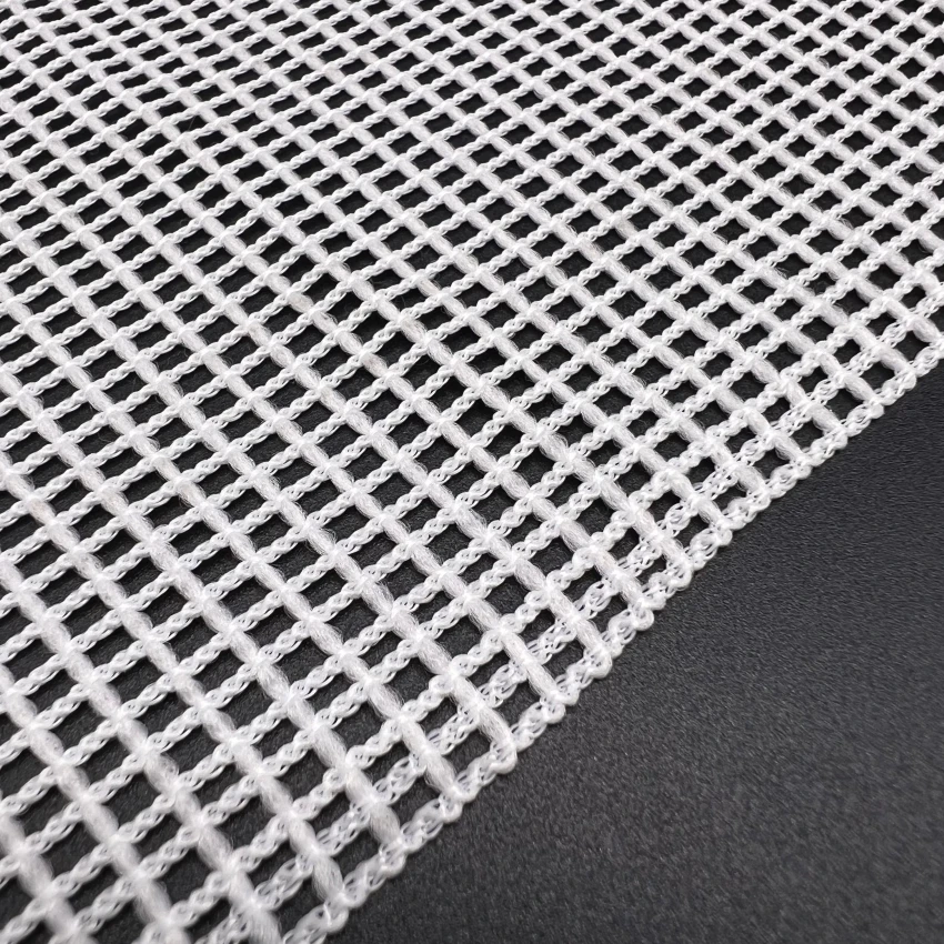 mesh fabric square Design For luggage handbag fruit bag mesh pocket fabric warp knitted mesh fabric