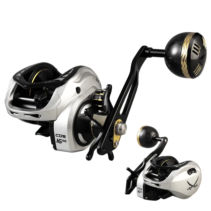 CASTSOON Magnetic Brake Fishing Baitcasting 6.3:1 Bearing Large Line Capacity Lightweight Left Right Hand Bait Casting Reel