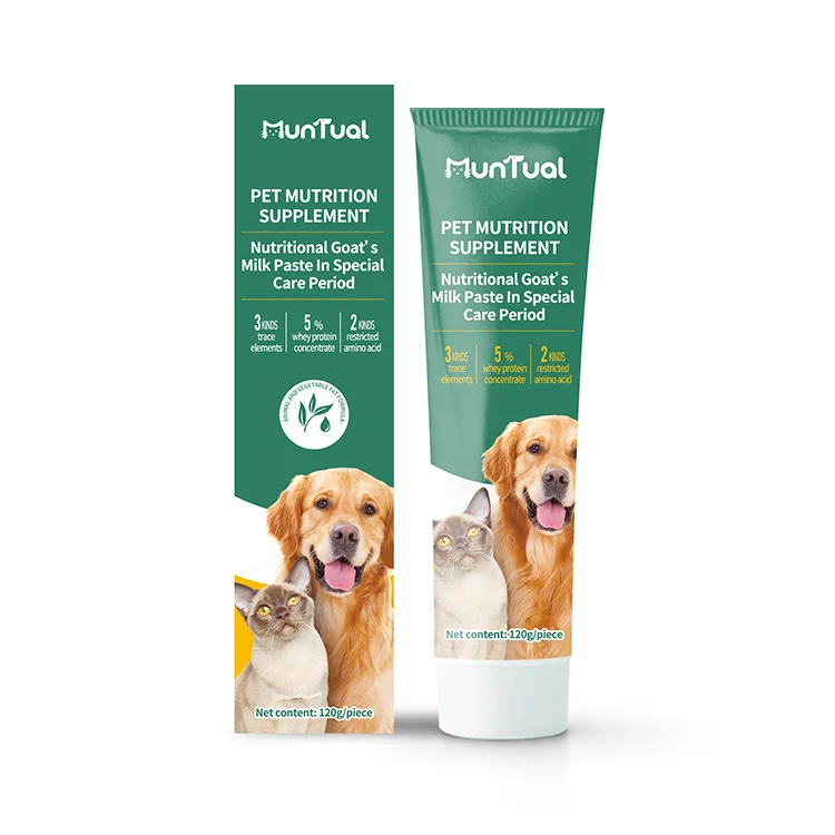 Pet Health Care Cats Dog Nutrition Supplement Goat Milk paste For Dogs And Cats Available