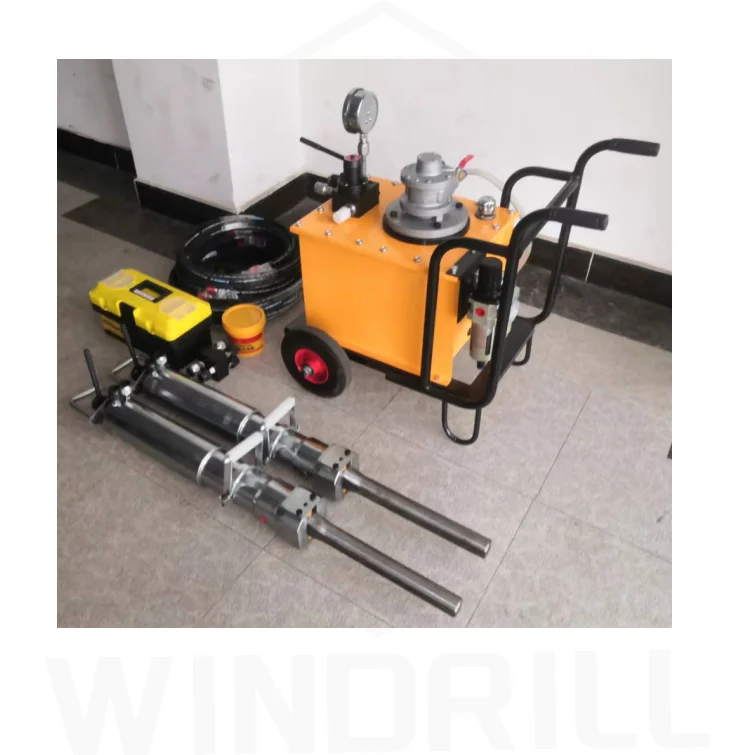 Hydraulic demolition tools with air motor Pneumatic hydarulisc quarrying stone break machine