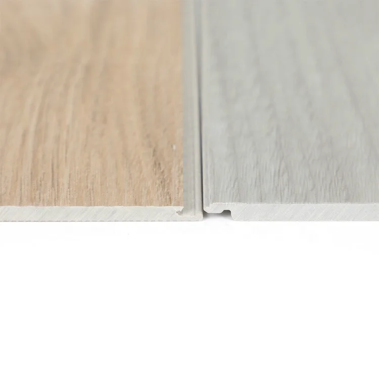 6mm Light Oak Waterproof Floor Vinyl Plastic Wood Grain SPC Click Flooring Tiles Install Click Flooring