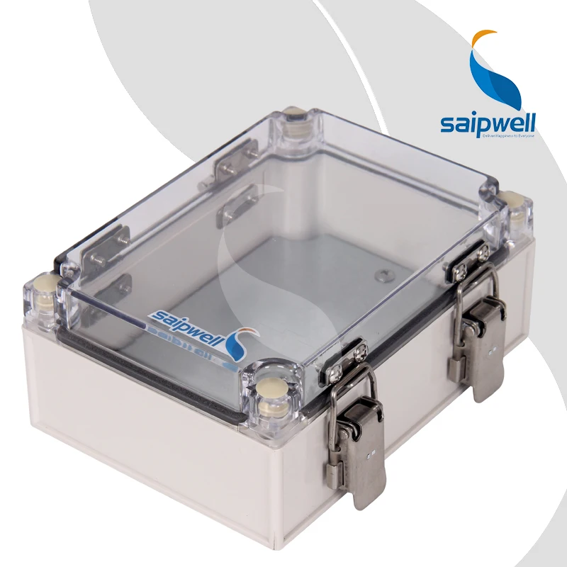 Saipwell/Saip  IP65 stainless steel buckle ABS/PC din rail control enclosure  DS-ATS-1217  plastic distribution box