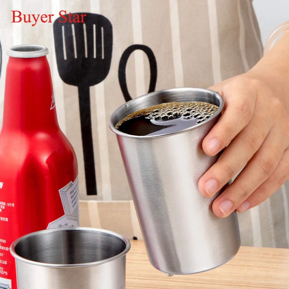 Customize Logo Cheap Metal Stainless Steel Coffee/Beer Drinking Water Tumbler Cup