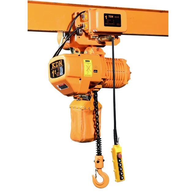 2 Ton electric chain hoist with motorized trolley