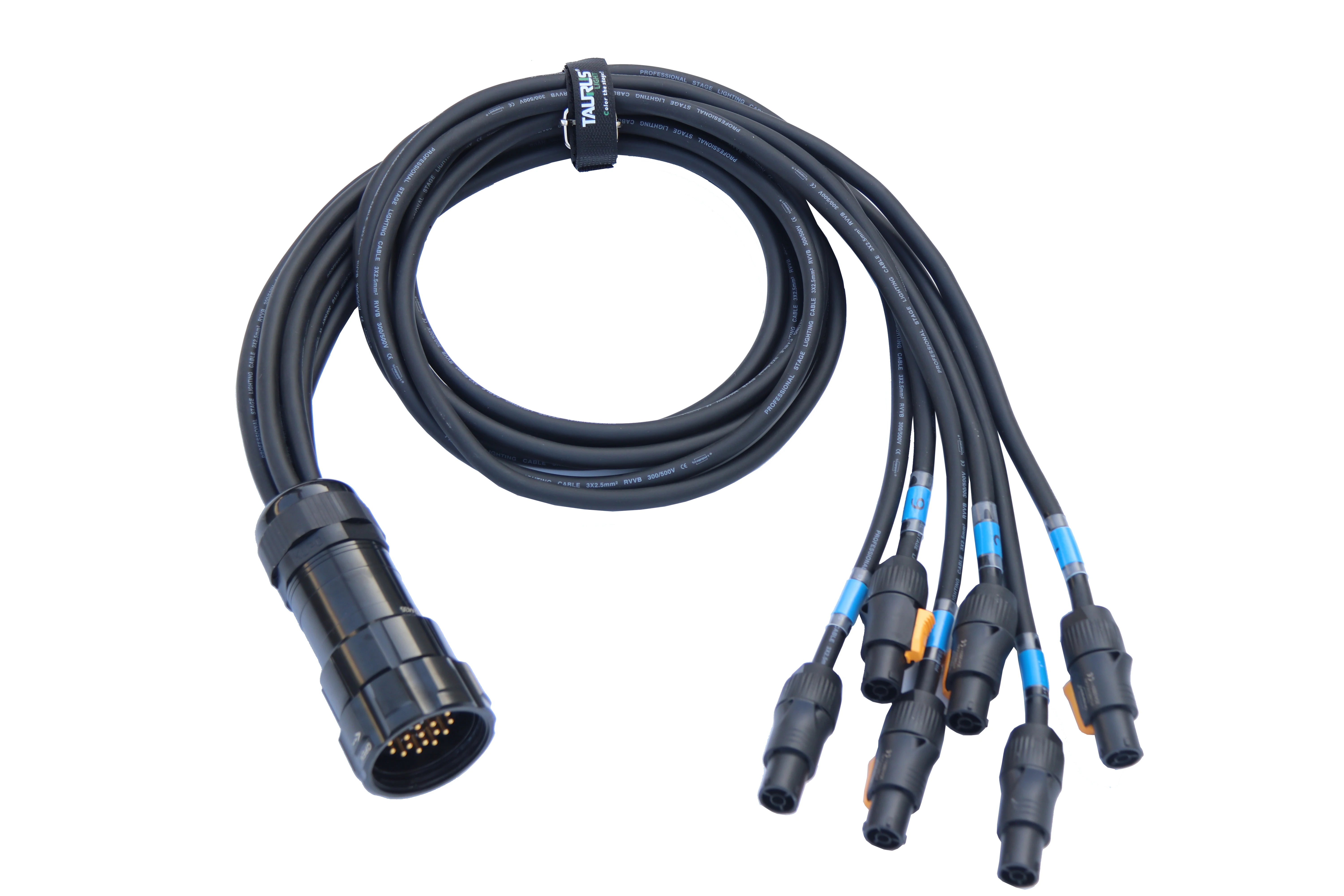 2023 new customized 19Pin socapex to powercon cable
