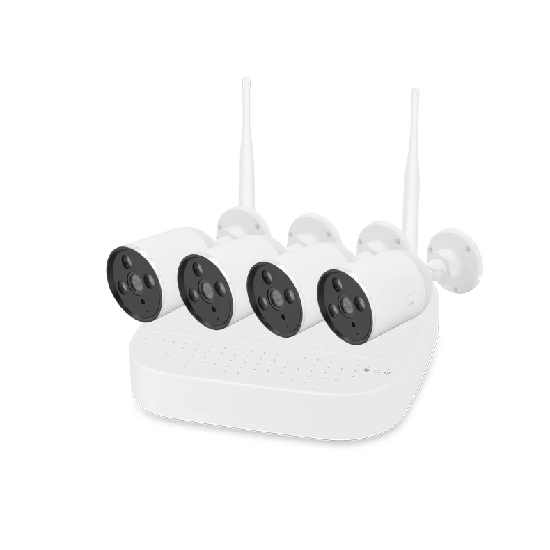 Factory Direct Sales  Smart 2Mp Wifi Home Surveillance System Nvr Kits 4 Ch Cctv Security Ip Cameras