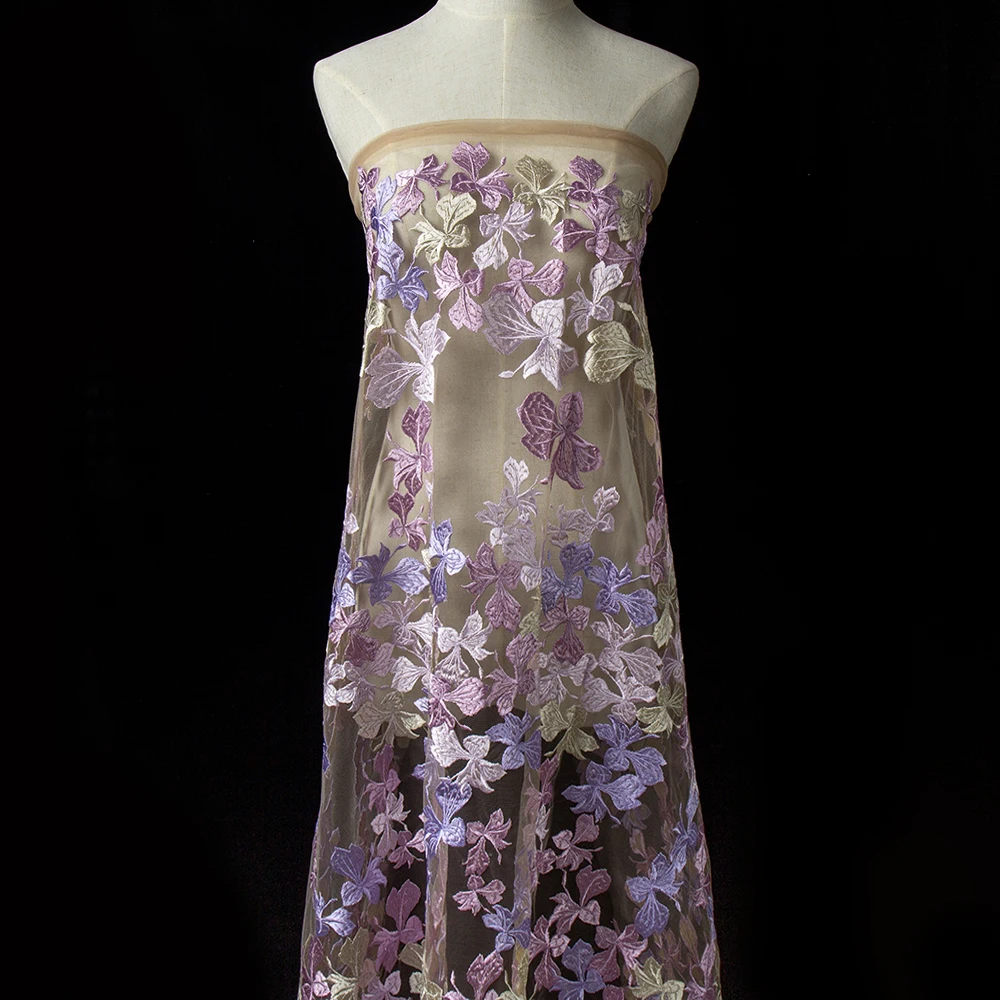 Высокое качество, красивая Цветочная вышивка, тюль, водяная, африканская, французская вышивка, кружевная ткань