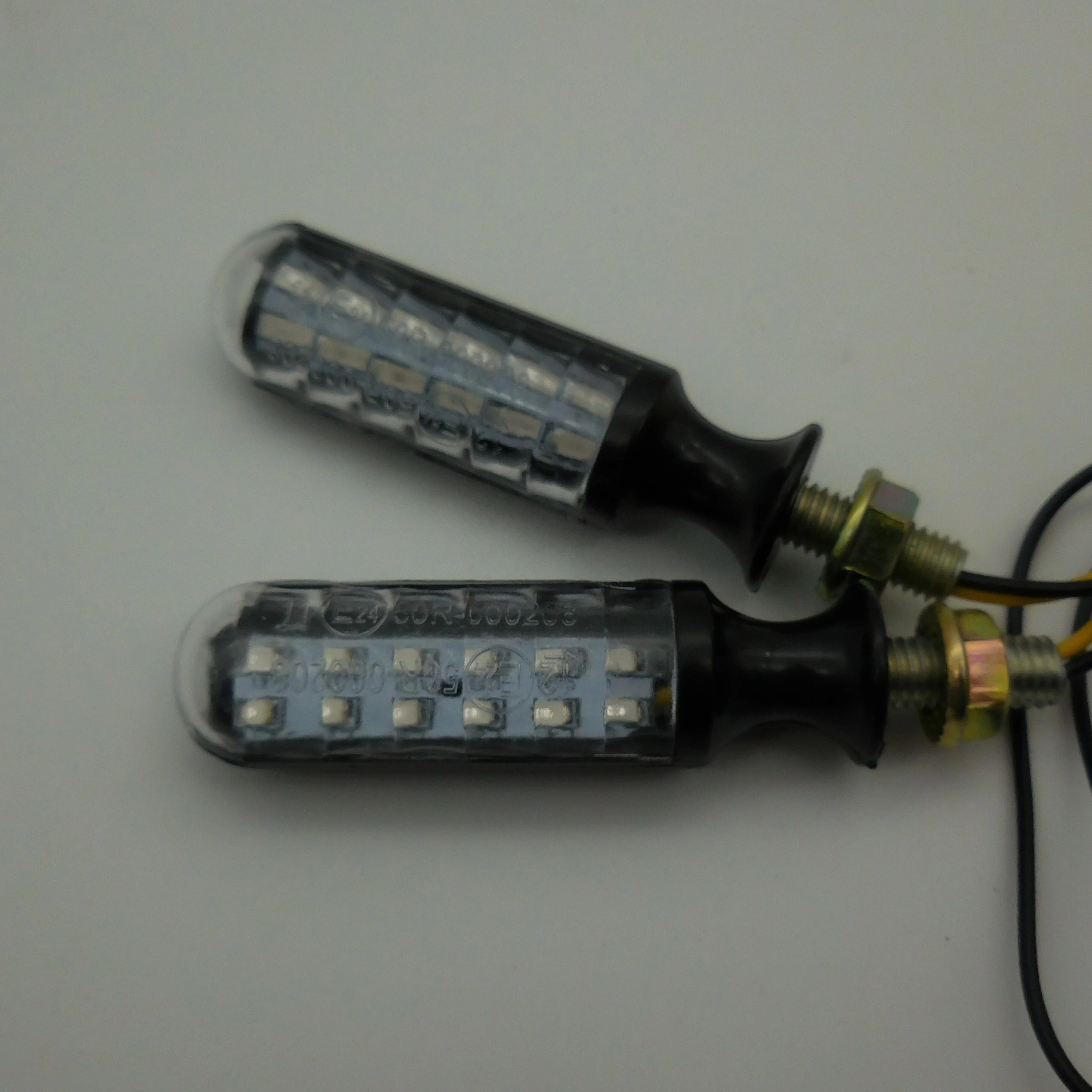 Universal Flowing Motorcycle LED Turn Signal Indicator Light Sequential Amber Blinker Flashing Scooter Motorbike Turning Lamp