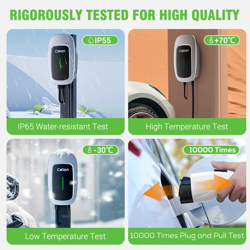 Зарядное устройство CALION 30-40-50 Ампер уровень 2 Type1 11 кВт EV-зарядное с RFID-Wi-Fi