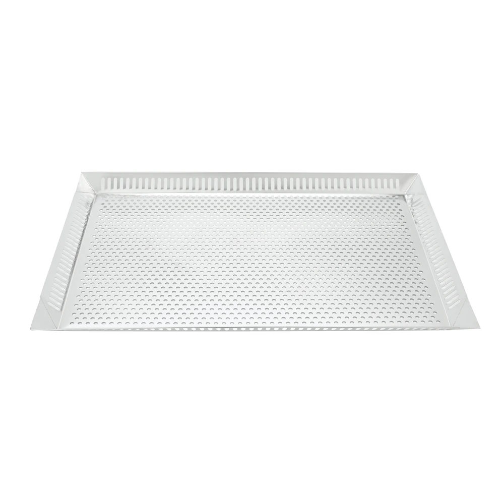 Custom-made Food Grade Metal Stainless Steel Perforated Baked Trays Stainless Steel Drying Plate