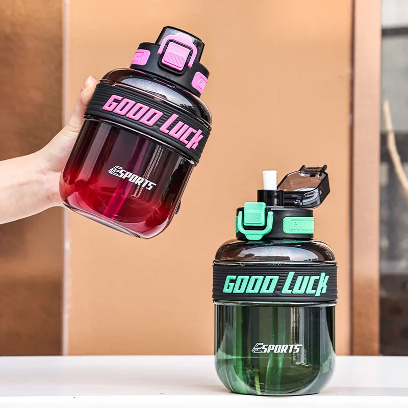 Portable Leakproof Water Bottle Large Capacity Cute Cup for Outdoor Sports Exercise Water Bottle