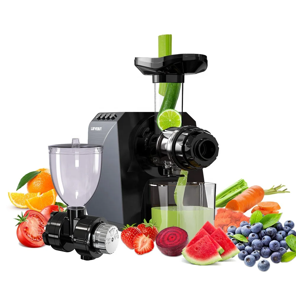 Vegetable Fruit Orange Extractor Commercial Multifunctional Juice Machine Cold Press Masticating Electric Slow Juicer