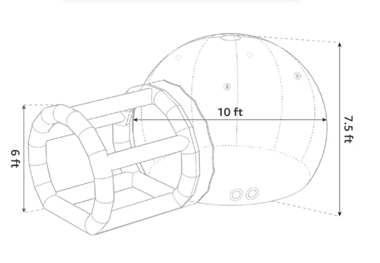 Новый стиль популярный пузырь палатка дом надувная прозрачный для пикника