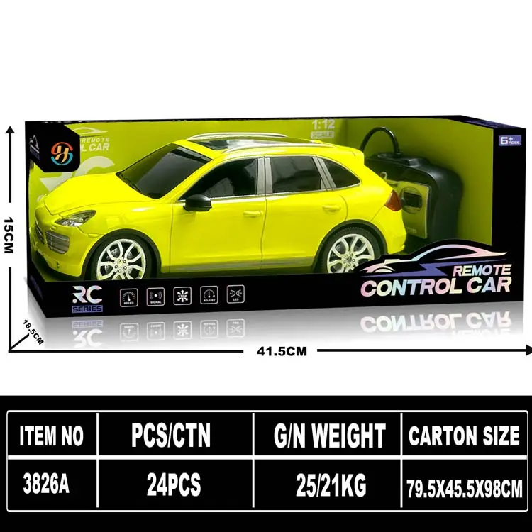 Hot selling 1 12 scale 4 channel RC car toys Outdoor remote control toys with sound