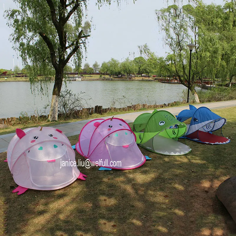 Pop Up Indoor Outdoor Ocean Children Play House Beach Animal Shark Kids Pop Up Play Tent