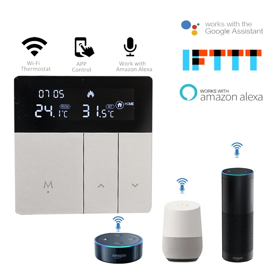 Wi-Fi беспроводной термостат комнатный Google Home HVAC программируемый