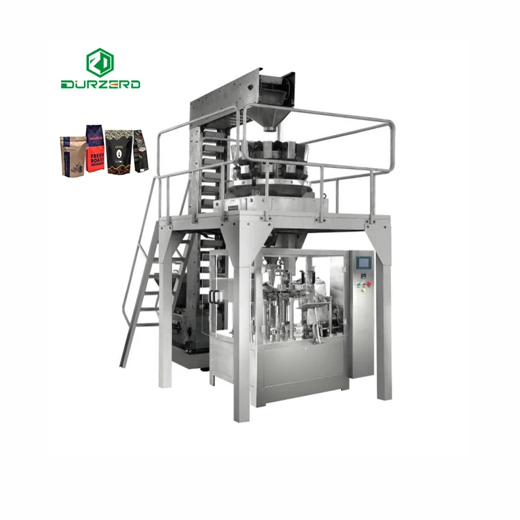 China Manufactory Packaging Rotary Pouch Rotary Premade Bag Packing Machine